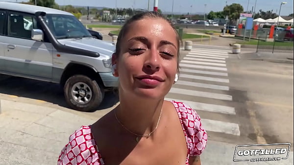 Fit Italian cutie has her ass plowed and creampied by a big dick