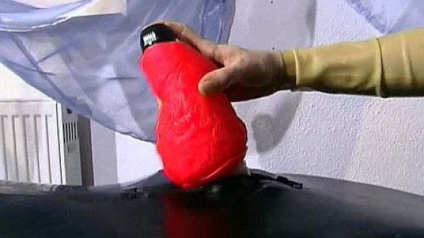 Latex femdom in our basement