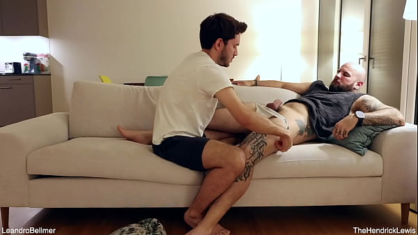 Massaging my friend's feet and legs until he gets boner&hellip; so gay&hellip;