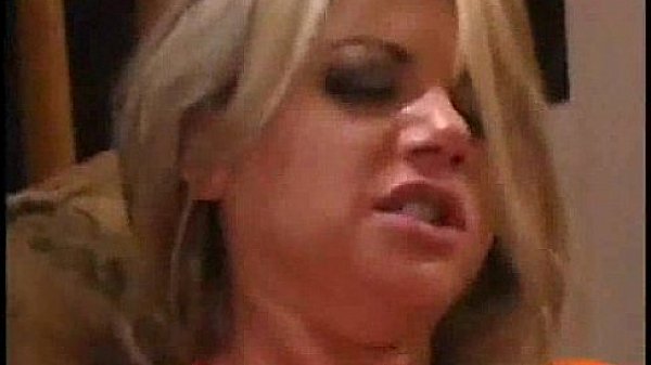Blonde slut jizzed on her face and mouth