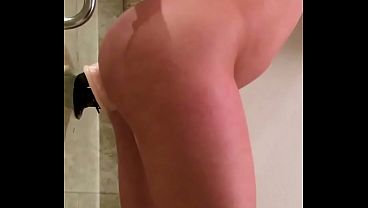 Hot Blonde Double Penetration in the Shower