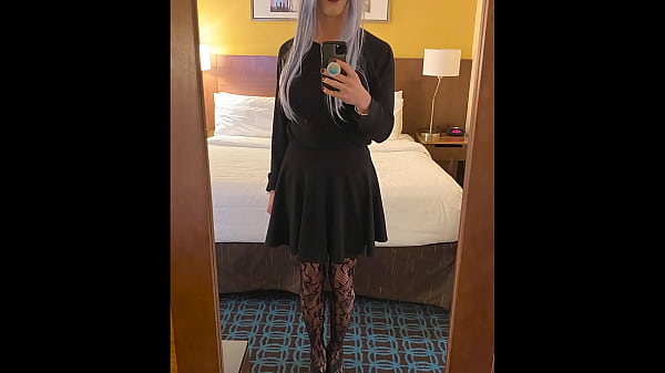 Crossdresser in Hotel Ready for Sex