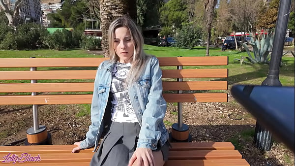 Romantic walk with remote controled vibrator in my pussy