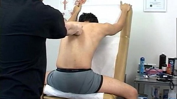 Male physical athlete exam gay Nelson came back for his go after up