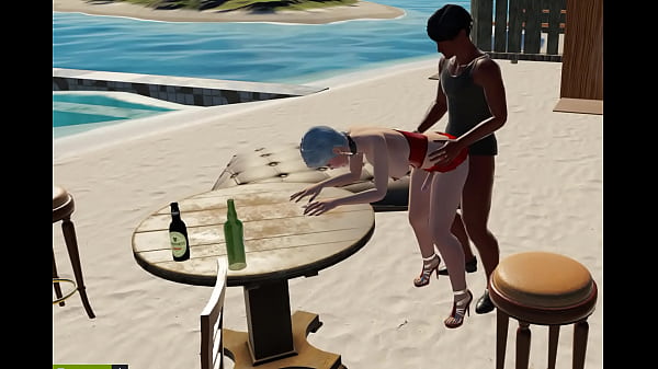 Sissy Damla kendi mekanında esmer delikanlıya  arkadan veriyor