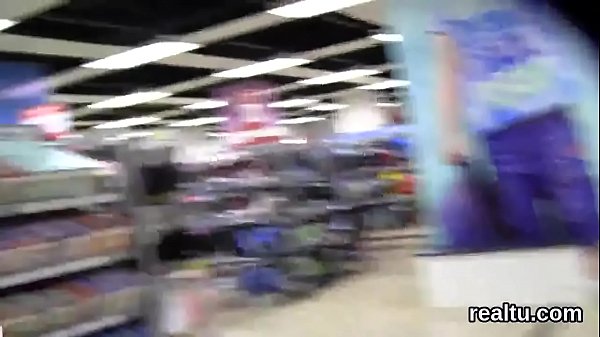 Exquisite czech teenie gets seduced in the shopping centre and nailed in pov