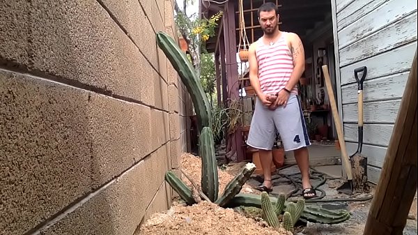 nudist playing with cock and ass