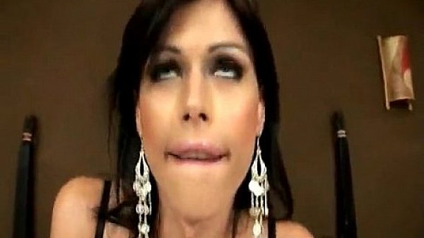 Shemale Yris Schmidt gets barebacked by a huge cock