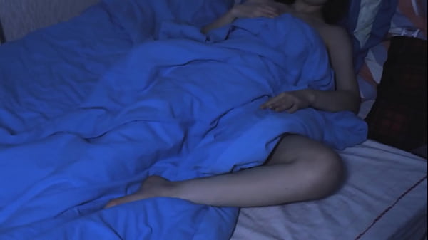 I woke up from an erotic dream and started rubbing my pussy on the pillow. Loud night orgasm with a vibrator and pillow.