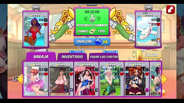 hermosas mujeres en juego de cartas