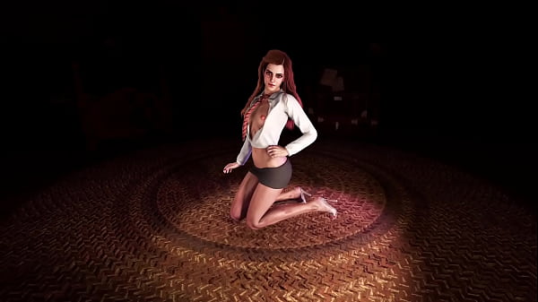 Naughty student Emma Watson posing half naked in the boys bedroom at night  