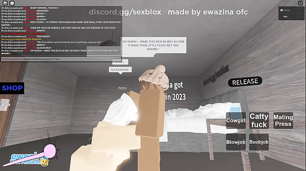Roblox white snowbunny girl getting BBC'ed 