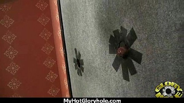 Gloryhole cock licking and sucking interracial 16