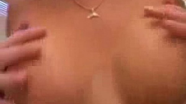 Blondie Creams Up Her Tits On Cam