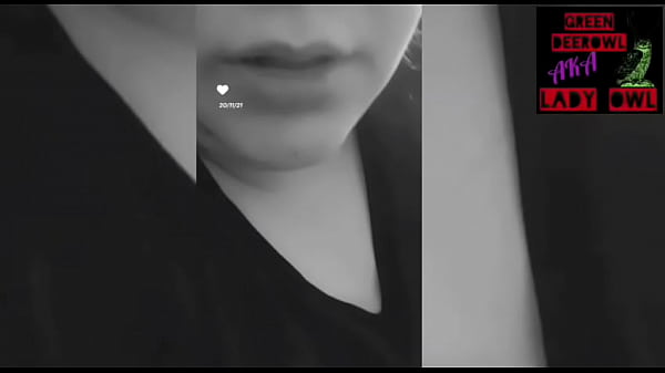 GreendeerOwl plays with his lips while smoking a cigarette 