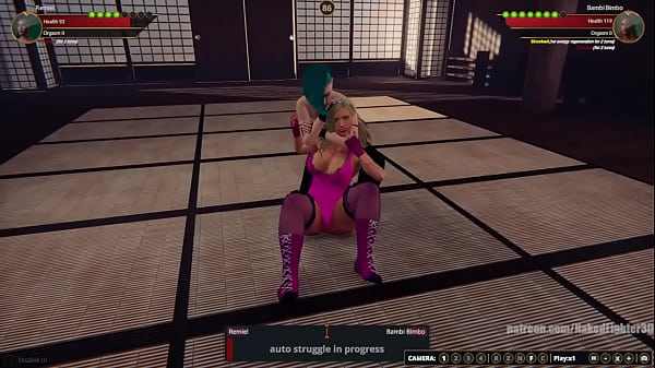 Remiel VS Bambi [NF3D Female MMA Combat Dojo Femdom]