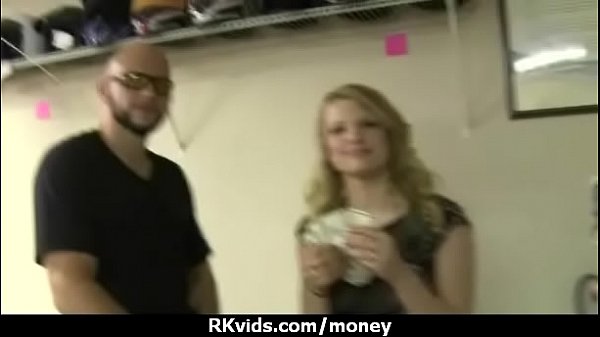 Tight teen fucks a man in front of the camera for cash 27