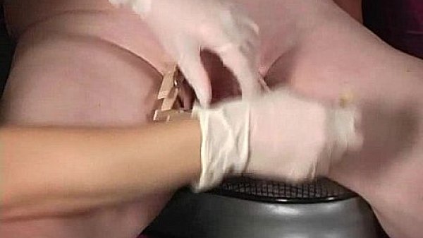 Mistress Lena clothespins CBT and Femdom