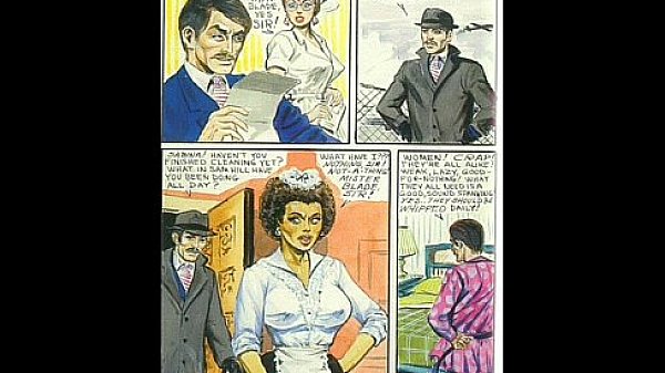 Vintage evil sexual femdom comic 