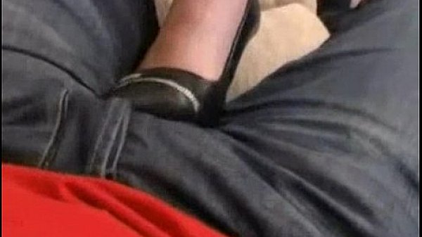 Desi Indian girl jerking her friend Manjeet until he cums hard on her legs