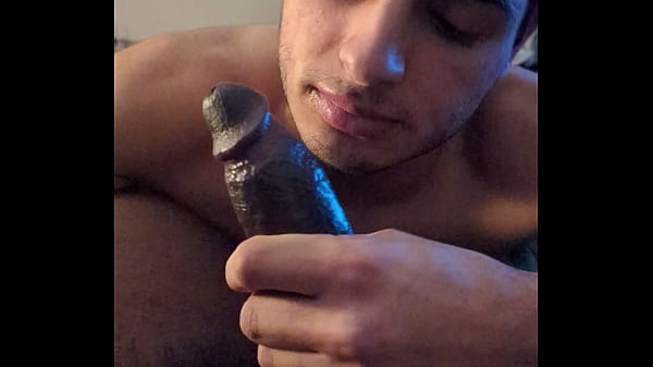 Gay boy loves sucking Big Black Cock