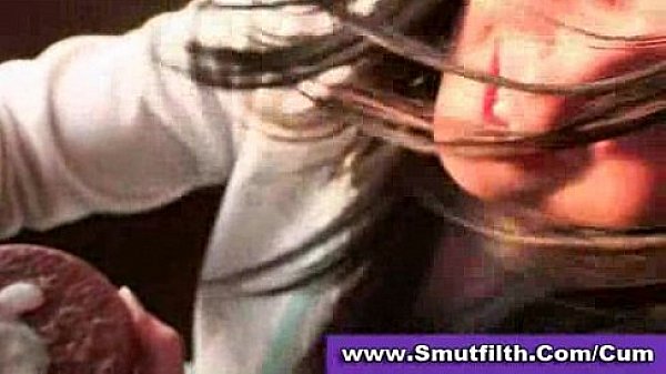 cum on food - creamed cookie outdoors  