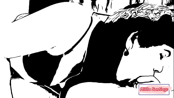 Cartoon - Dei uma mamada no senhor Zelador da escola fazendo caber todo na minha boca 