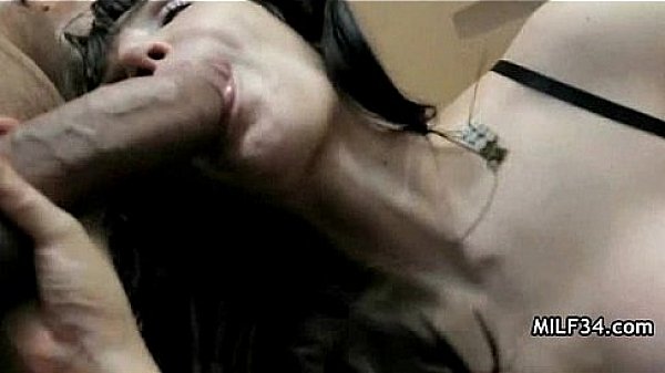 Horny latina milf finds herself some dick