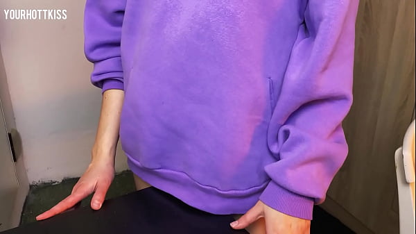 Young MILF in Panties Rubs Against Table and Loudly Cums from Excitement