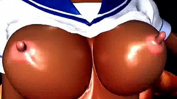 Ebony 3d hottie rammed by a muscled cock  