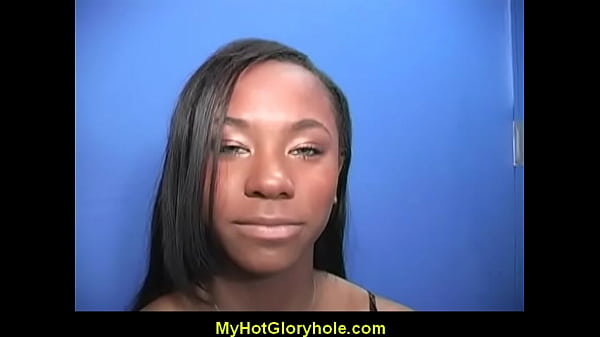 Gloryhole blowjob - Sexy girl sucking cock 5