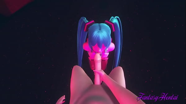 Vocaloid Hentai - Point Of View Miku sucking a dick  