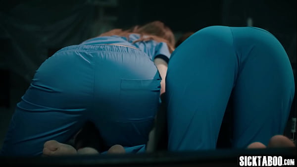 Strange creature and hot nurse fucked naive guy and he enjoyed hardcore sex with hot babes