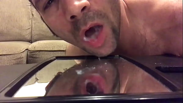 The cum is in my mouth!  