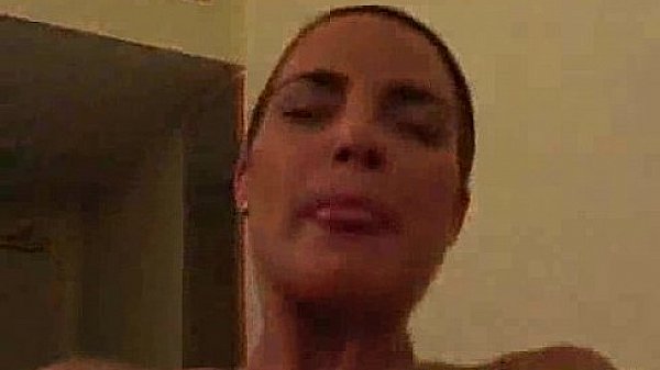 Janet drinking some cum and opening all