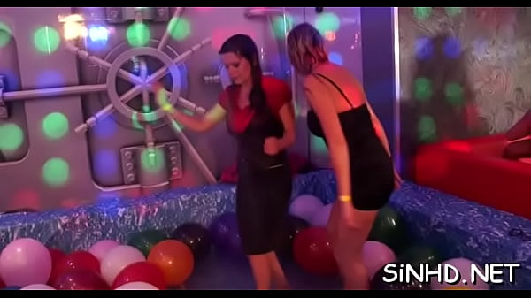 Alluring hotties are fucked senseless by hard male rods