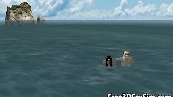 Yummy 3D cartoon blonde gets fucked on a boat