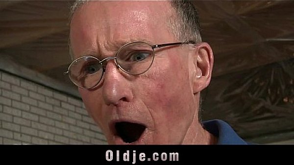 Grandpa fucks young hot girl pussy