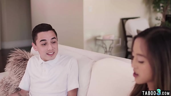 Petite asian babe fucked roughly from behind by a tiny latino guy