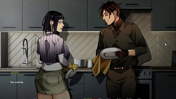 She is crazy with lust and moans hotly on his dick  