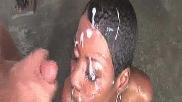 White Bukkake on Black Girl