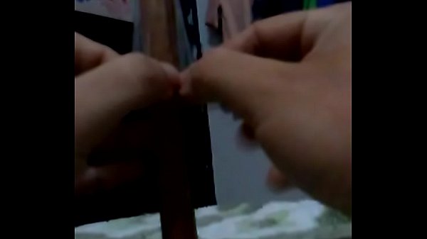 Anal masturbation with pipe  