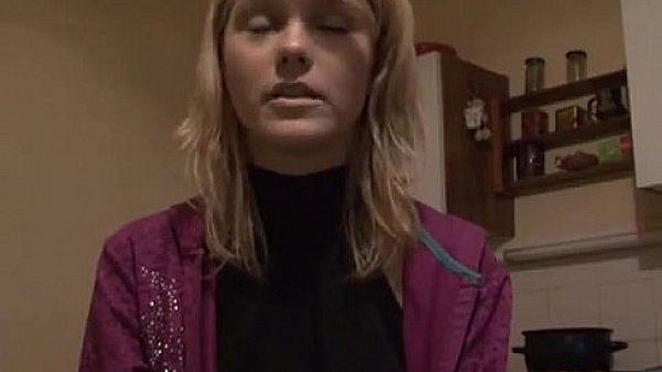 Prude light hairy strips and sucks