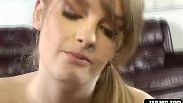 Big tit slut handjob