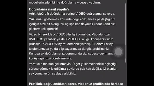 Doğrulama videosu  