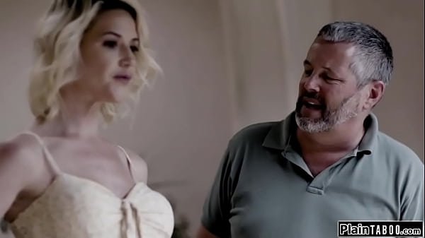 Big tits wife makes her husband watch how her stepson masturbates her pussy.The busty milf deepthroats his big cock and is tittyfucked before fucking