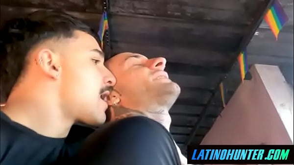 Straight Built Latino bareback fucks his first man ass for cash