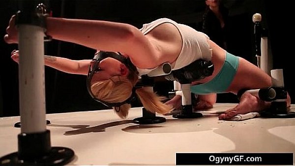 Exciting blond foxy adicted to fetish