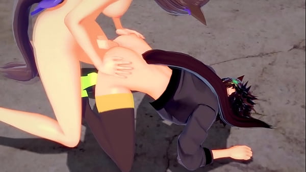 Uma Musume 3D Hentai - Ass hump with cumshot and sex with a creampie