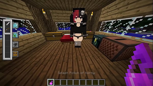 Hot Ellie from minecraft rides pov